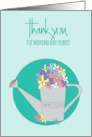 Hand Lettered Thank You for Watering My Plants with Watering Can card