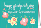 Hand Lettered Grandparents Day to Someone Like Grandparents to Me card