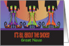 Halloween All about the Shoes Three Witches Boots Custom Relationship card