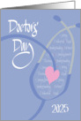 Hand Lettered Doctors’ Day 2025 Lavender Female Doctor and Stethoscope card