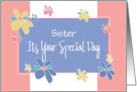 Hand Lettered Birthday It’s Your Special Day with Custom Relationship card