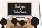 Hand Lettered Thank You to Teacher’s Aide Classroom with Chalkboard card