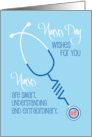 Hand Lettered Nurses Day 2025 for Male Nurse with Diagonal Stethoscope card