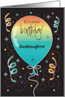 Hand Lettered It’s Your Birthday Colorful Balloon with Custom Relation card