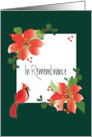 Hand Lettered First Christmas Alone Bereaved card