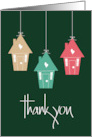 Hand Lettered Thank You to Realtor for Selling Home Trio of Houses card