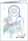 Hand Lettered Floral Nurses Day 2025 Blue Stethoscope From All of Us card