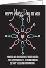 Hand Lettered Nurses Day Stethoscope Circle with Heart From All of Us card
