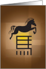 2026 Chinese New Year of the Horse with Leaping Horse Silhouette card