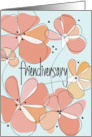 Hand Lettered Friendiversary Sisterhood Friendship Stylized Flowers card