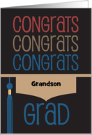 Congratulations Graduation Hat Congrats with Custom Relationship card