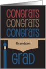Congratulations Graduation Hat Congrats with Custom Relationship card