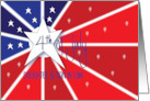 Hand Lettered 4th of July Daughter and Son in Law Stars and Stripes card