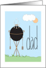 Hand Lettered Father’s Day for Dad King of the Grill Barbecue Grill card