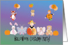 Invitation to Kid’s Halloween Costume Party with Kids in Cute Costumes card