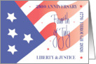 Hand Lettered Fourth of July 250th Anniversary Semiquincentennial card