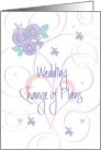 Hand Lettered Change of Plans Canceled Wedding for Parents of Bride card