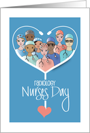 Radiology Nurses Day 2025 Large White Stethoscope and Nurses Inside card