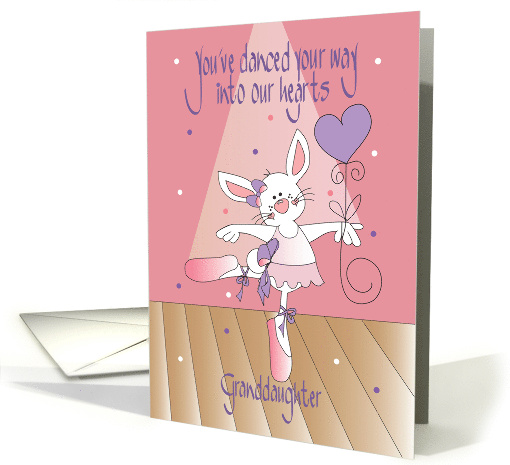 Birthday for Granddaughter from Grandmother Ballet Bunny... (1772280)