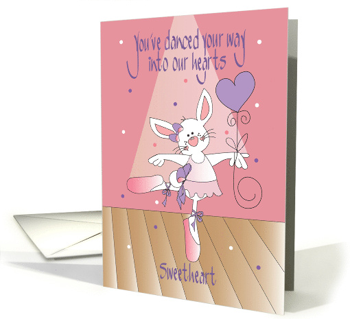 Birthday for Sweetheart Girl with Ballet Bunny Arabesque... (1772282)