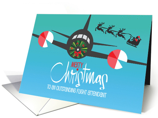 Christmas for Flight Attendant with Angled Plane with... (1773414)