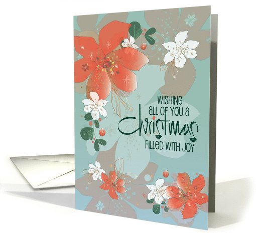 Hand Lettered Christmas For All of You with Red and White... (1775478)