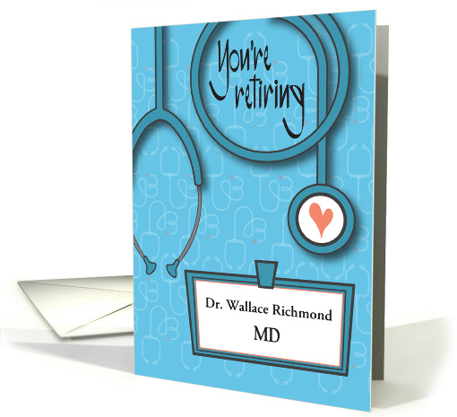 Retirement for Doctor MD with Curly Stethoscope and... (1775758)