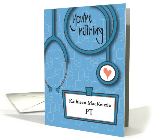 Retirement for Physical Therapist PT Stethoscope and... (1775762)
