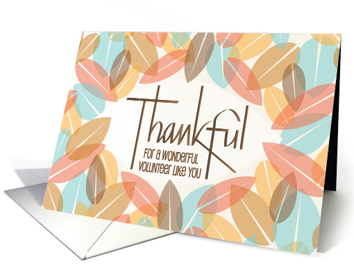 Hand Lettered Thanksgiving for a Wonderful Volunteer... (1775802)