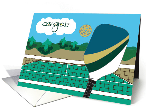 Hand Lettered Congratulations for Pickleball Game with... (1776774)