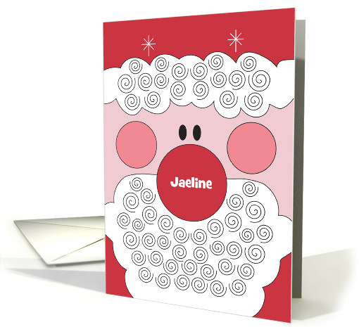 Christmas for Granddaughter Large Santa Face with Custom... (1776820)
