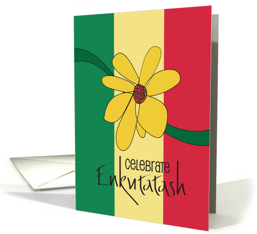Hand Lettered Bright Colored Ethiopian Eukutatash Flower... (1794466)