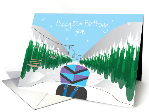 Birthday for Son's 50th Birthday with Snowboard, Moguls... (1794776)