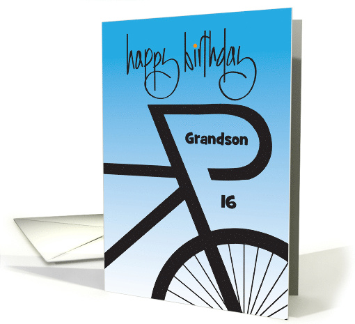 Abstract Bike Birthday with Custom Relationship and Custom Age card