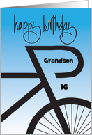 Abstract Bike Birthday with Custom Relationship and Custom Age card