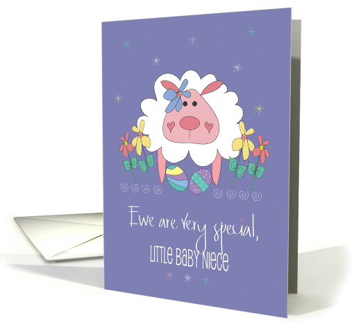 Hand Lettered Ewe Are Very Special First Easter for Niece... (1797770)
