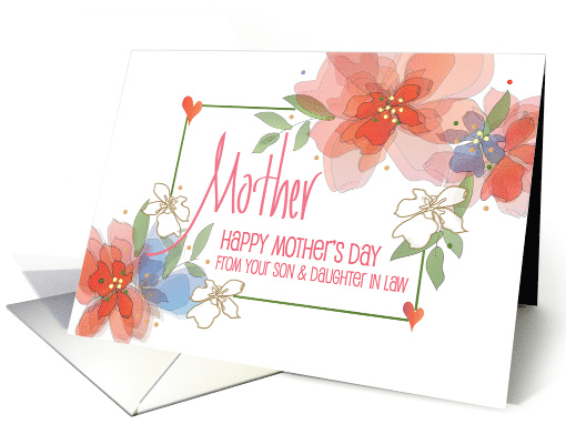 Hand Lettered Floral Mother's Day Mother from Son &... (1798202)