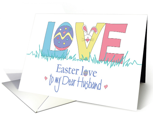 Easter Love to My Husband with Decorated Easter Egg and... (1821016)