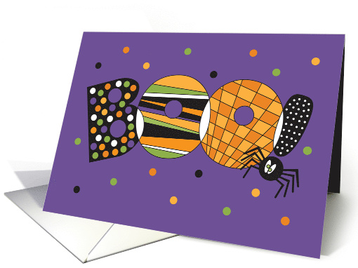 Halloween Boo with Large Decorated Spooky Letters and... (1834332)