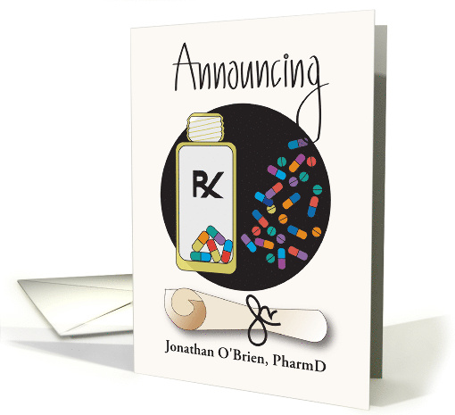 Graduation Announcement for Pharmacist with Diploma and... (1842024)