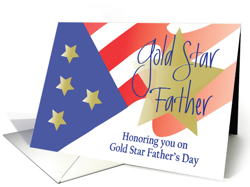 Gold Star Father's Day with American Flag and... (1843500)
