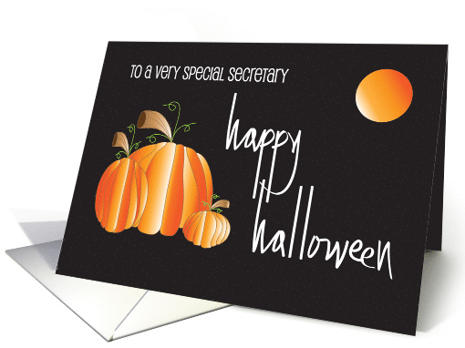 Hand Lettered Halloween for Secretary Pumpkins and Round... (1844708)