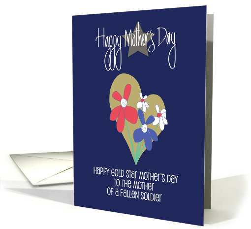 Hand Lettered Gold Star Mother's Day Golden Colored Heart... (1846196)
