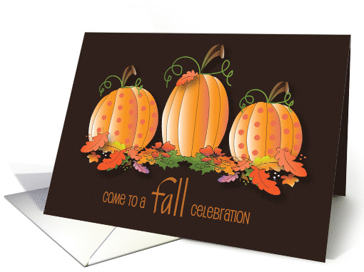 Hand Lettered Invitation to Fall Seasonal Celebration... (1850688)