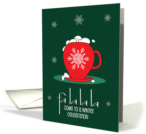 Hand Lettered Invitation Winter Seasonal Celebration Fa... (1850690)
