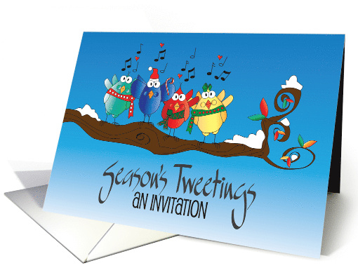 Christmas Season's Tweetings Invitation to Caroling Party... (1854314)