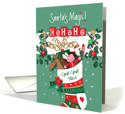 Hand Lettered Santa's Magic Stuffed Stocking for Great... (1857266)