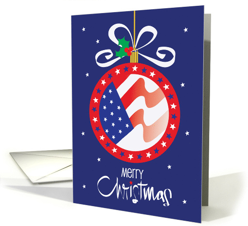 Hand Lettered Patriotic United States Flag Ornament... (1857270)