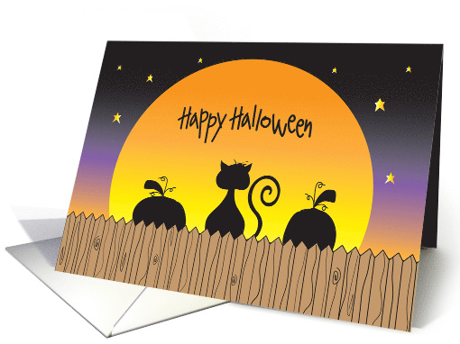 Hand Lettered Halloween Missing You Black Cat and... (1858308)