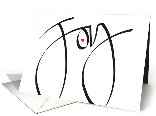 Hand Lettered Joy of Love for Someone Special with Small... (1860804)